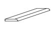 SM8: Oak Shaker Scribe Molding 3/4"W*1/4"W*96"L