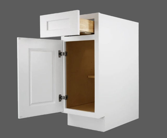 B18: White Shaker Standard Base Cabinet