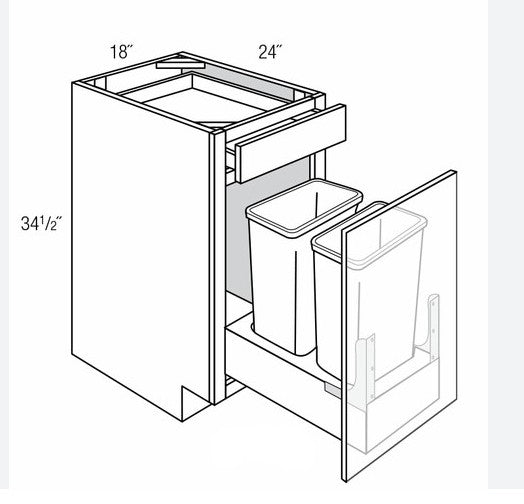 TC018-2: Base Waste Basket 18"