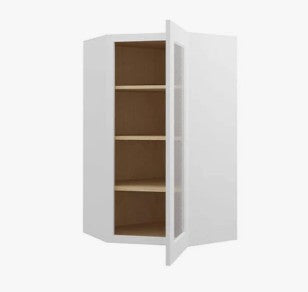 WDC2440/GD: Wall Diagonal Cabinet 24" with Glass Door