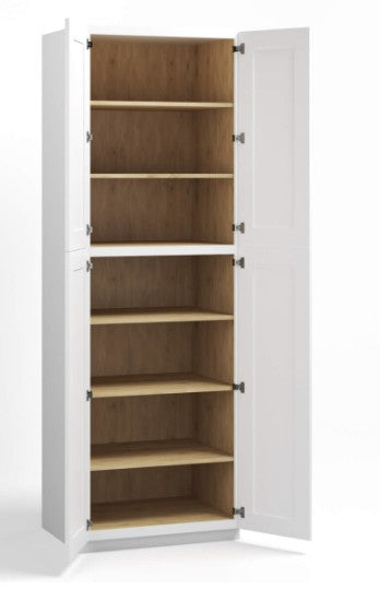 WP309424: Pantry 30"W*94"H*24"D-4D-6S
