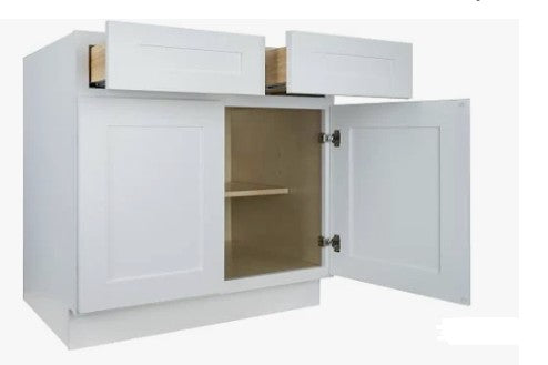 B33: White Shaker Standard Base Cabinet