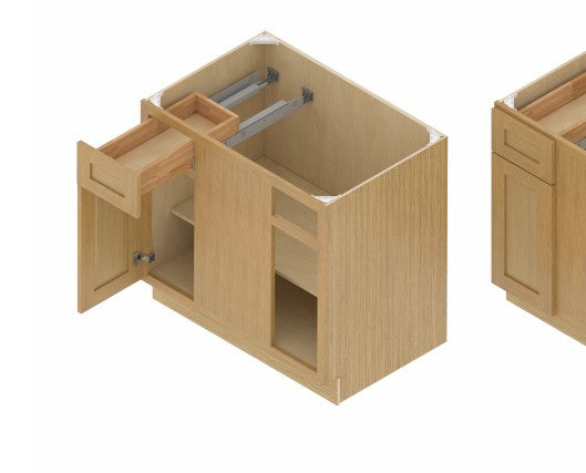 BLB36/39: Oak Shaker Base Blind Comer