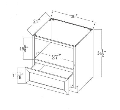 BMD30: Base Microwave Drawer