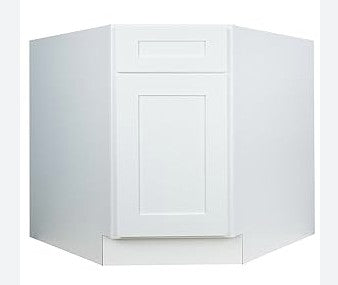 CSB42: White Shaker 42" Diagonal Corner Sink Base Cabinet