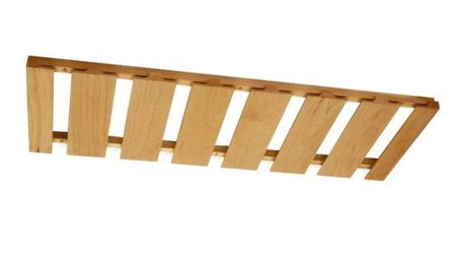 SGH30: Oak Shaker Steam Glass Holder 30"W