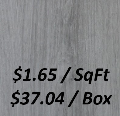 WP6204  Vinyl Flooring 5.0+1.5MM 22.45SQFT/BOX   $1.65/SqFt