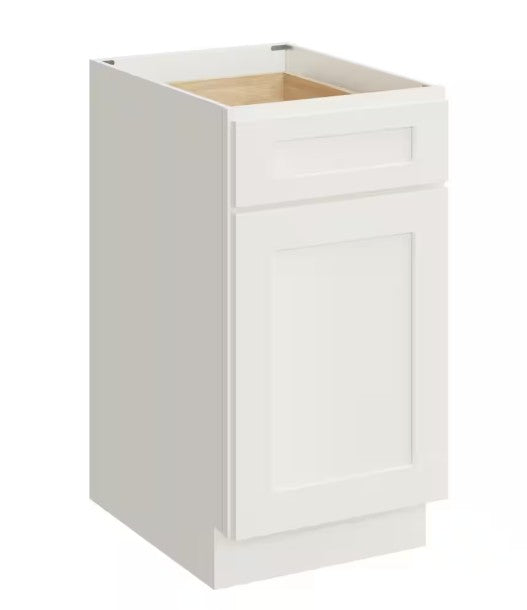 B18: White Shaker Standard Base Cabinet