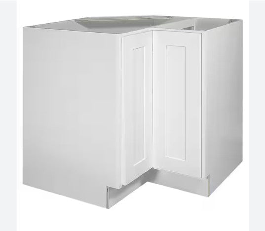 LSB3309: White Shaker 33" Laze Susan Base Cabinet