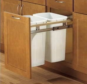 TC018-2: Oak Shaker Base Waste Basket 18"
