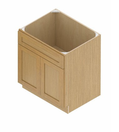 VSB30: Oak Shaker 30" Vanity Sink Base Cabinet