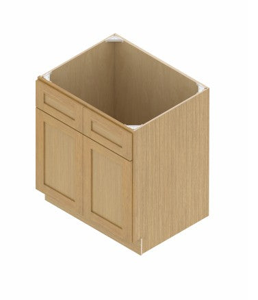 VSB33: Oak Shaker 33" Vanity Sink Base Cabinet