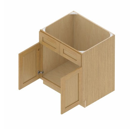 VSB36: Oak Shaker 36" Vanity Sink Base Cabinet
