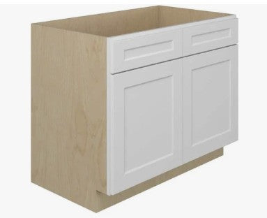 VSB39: White Shaker 39" Vanity Sink Base Cabinet