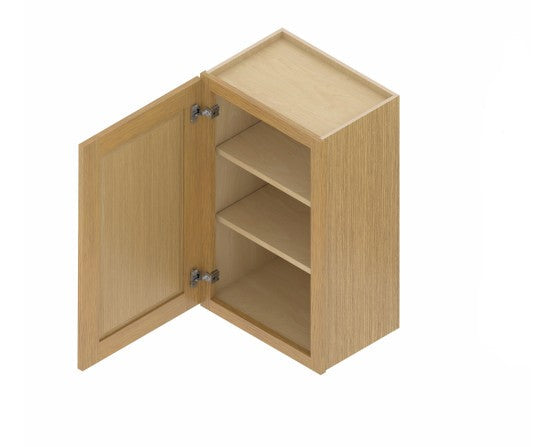 W1230:  Oak Shaker Wall 12" Upper Cabinet