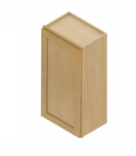 W0936:  Oak Shaker Wall 9"Upper Cabinet