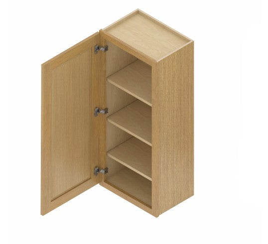 W1840/W1842: Oak Shaker Wall 18"Upper Cabinet