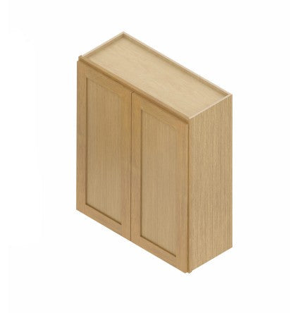 W3036:  Oak Shaker Wall 30"Upper Cabinet