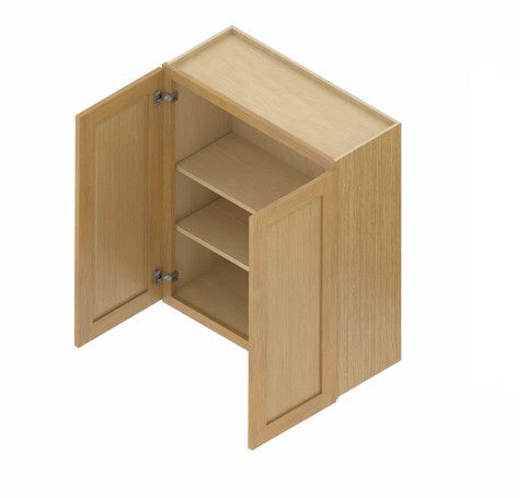 W3636:  Oak Shaker Wall 36"Upper Cabinet