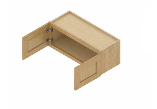W3618: Oak Shaker Wall 36"Upper Cabinet