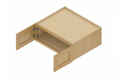 W331224: Oak Shaker Wall 33"Upper Cabinet