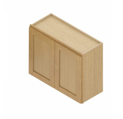 W3324: Oak Shaker Wall 33"Upper Cabinet