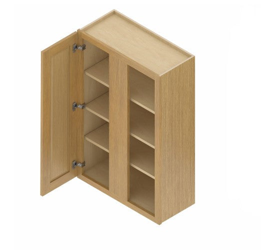 WBC3040/42: Oak Shake Wall Blind Cabinets 30"