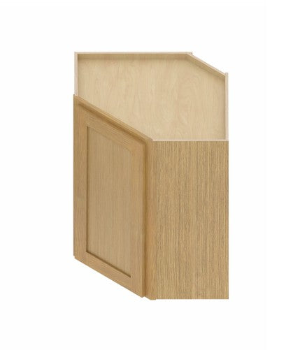WDC2436: Oak Shaker Wall Diagonal Cabinet 24"