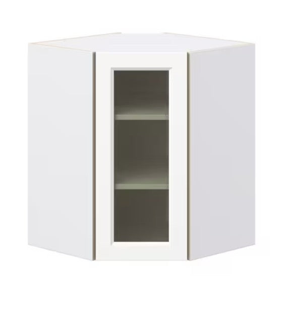 WDC2436/GD: Wall Diagonal Cabinet 24" with Glass Door