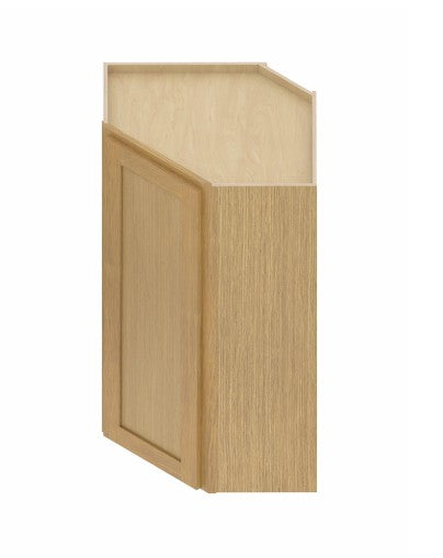 WDC2440/2442: Oak Shaker Wall Diagonal Cabinet 24"