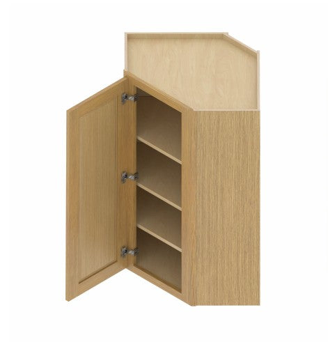 WDC2440/2442: Oak Shaker Wall Diagonal Cabinet 24"
