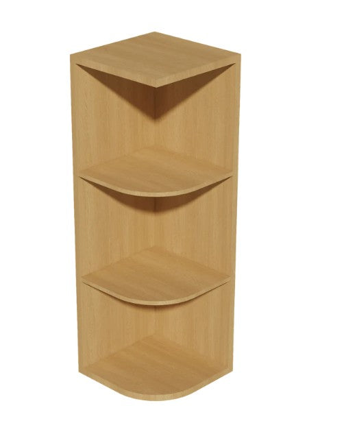WES1236K: Oak Shaker Wall End With Open Shelf 12"