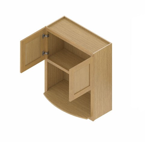 WMC303612: Oak Shaker Wall Microwave 30"Upper Cabinet