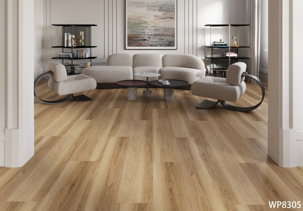 WP8305 Vinyl Flooring 6.5+1.5MM 18.75 SqFt/BOX   $2.05/SqFt