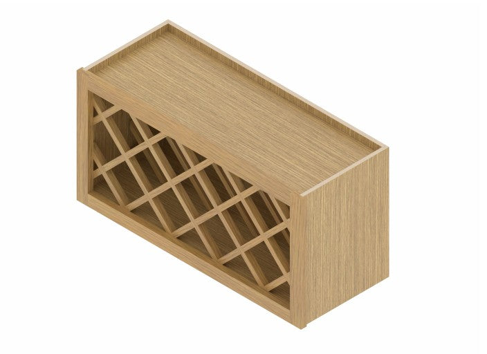 WR3015: Oak Shake Wine Rack 30"